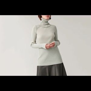 COS Roll-neck Ribbed Top